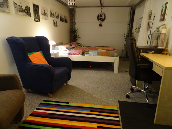 21 m2 in privé bijgebouw